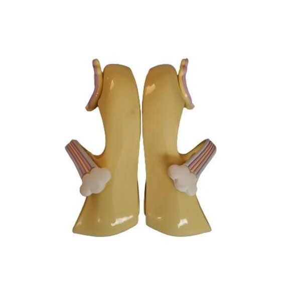 Mini Melissa Little Girls Mini Ultragirl Unicorn Pale Yellow Gloss Shoes Size 8 - Picture 14 of 16